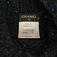 Load image into Gallery viewer, Chanel Navy Blue Cashmere and Mohair Sweater with Sequins