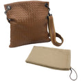 Load image into Gallery viewer, Bottega Veneta Messenger Intrecciato Flat Brown Leather Cross Body Bag