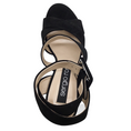 Load image into Gallery viewer, Sergio Rossi Black Suede Elettra Wedges