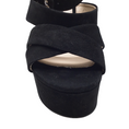 Load image into Gallery viewer, Sergio Rossi Black Suede Elettra Wedges
