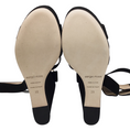 Load image into Gallery viewer, Sergio Rossi Black Suede Elettra Wedges