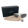Load image into Gallery viewer, Chanel White Crystal Bijou Numero 1 Sunglasses