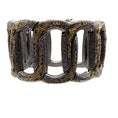 Load image into Gallery viewer, Konstantino Sterling Silver and 18K Gold Wide Hinged Bracelet