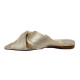 Load image into Gallery viewer, Jimmy Choo Narisa Champagne Gold Flat Slide Sandals
