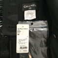 Load image into Gallery viewer, Chanel Black / Gray 2013 Tweed and Leather with 3/4 Sleeve Cocktail Dress