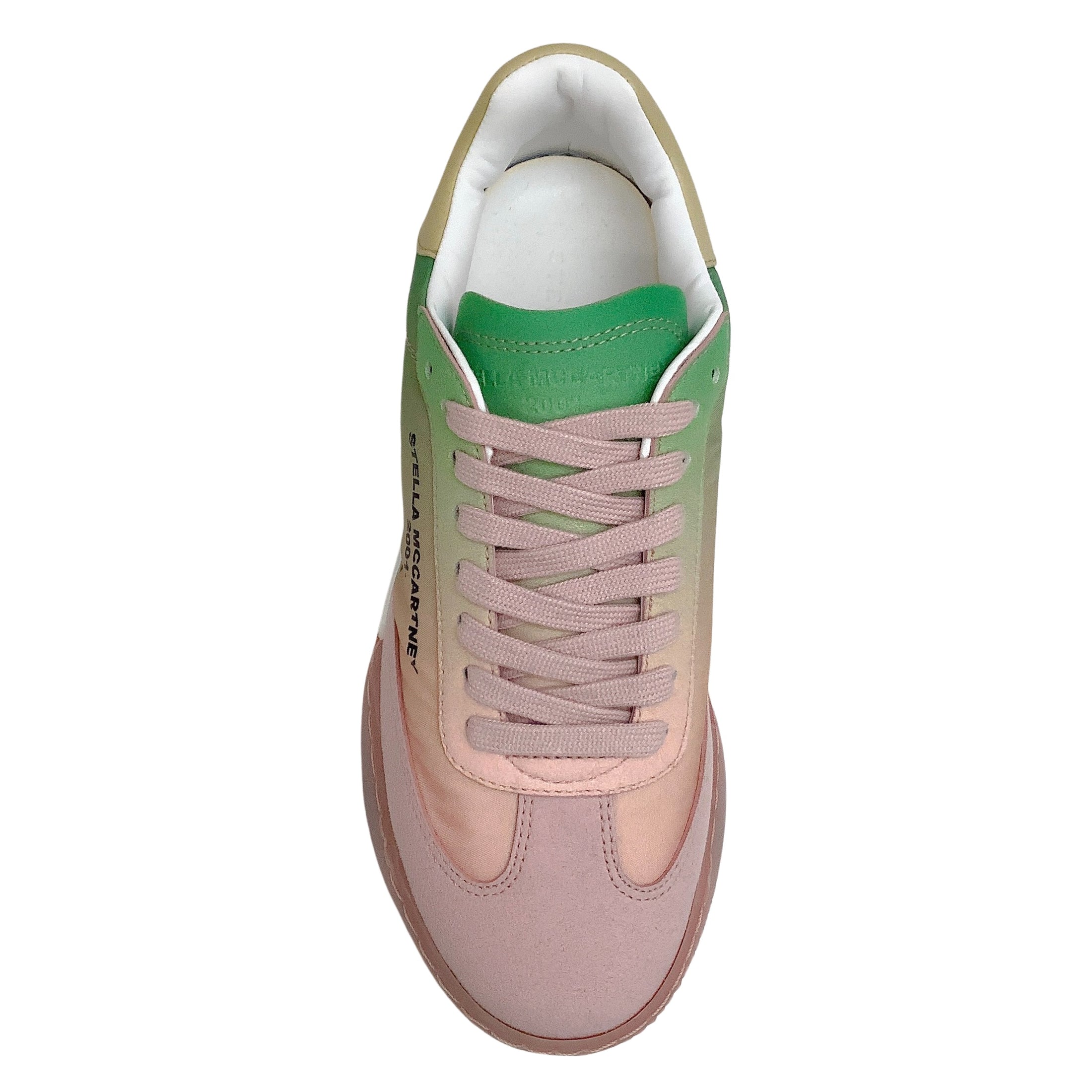 Stella McCartney Peach / Green Gradient Sneakers