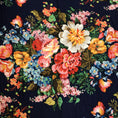 Load image into Gallery viewer, Gucci Navy Blue Multi Josephine Floral Printed Wool and Silk Scarf

