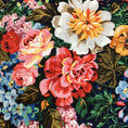 Load image into Gallery viewer, Gucci Navy Blue Multi Josephine Floral Printed Wool and Silk Scarf
