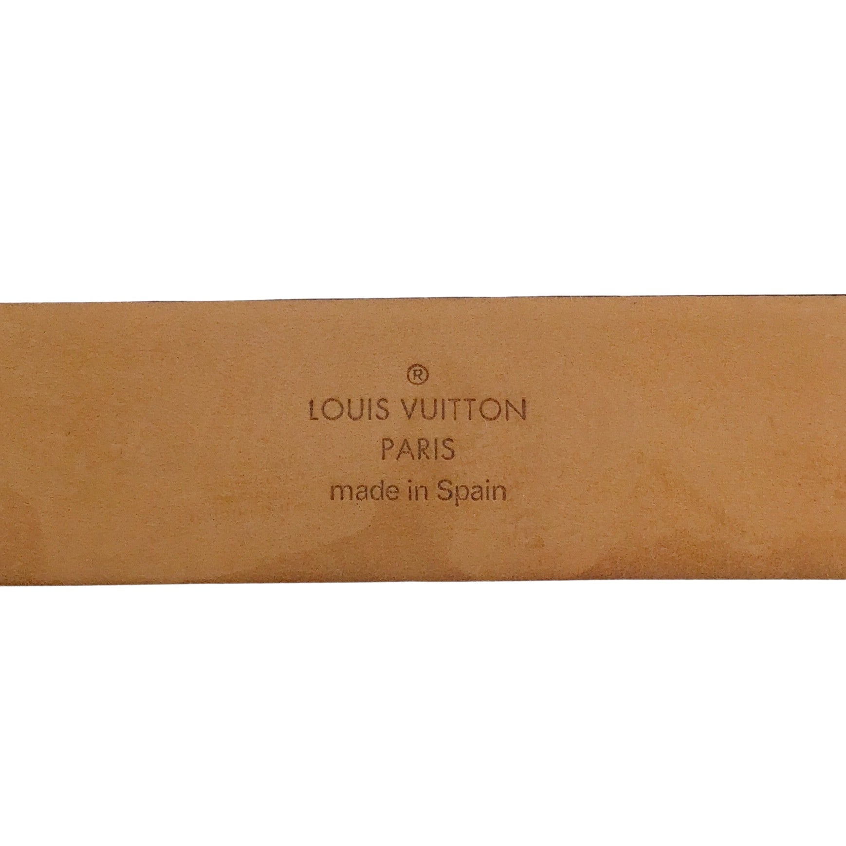 Louis Vuitton Monogram Canvas Gold Buckle Belt