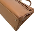 Load image into Gallery viewer, Hermès Kelly 35 Clemence Tan Leather Satchel
