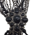 Load image into Gallery viewer, Chanel Black Multi Chain/Beaded Strand Necklace