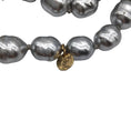 Load image into Gallery viewer, Chanel Silver Metallic Vintage 1981 Chunky Pearl Long Necklace

