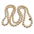 Load image into Gallery viewer, Chanel Champagne Vintage 1981 Chunky Pearl Long Necklace
