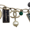 Load image into Gallery viewer, Chanel Silver 2006 Cruise Collection Enameled Charm Necklace