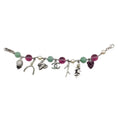 Load image into Gallery viewer, Chanel Silver Green/Purple Beaded Woodland Charm Fall 2005 Bracelet