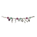 Load image into Gallery viewer, Chanel Silver Green/Purple Beaded Woodland Charm Fall 2005 Bracelet
