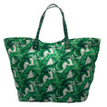 Load image into Gallery viewer, Dolce & Gabbana Shopping Beatrice Banana Leaf Print Green Canvas Tote
