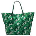 Load image into Gallery viewer, Dolce & Gabbana Shopping Beatrice Banana Leaf Print Green Canvas Tote
