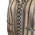 Load image into Gallery viewer, Chanel Beige / Navy Tweed Sequined Vest