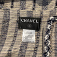 Load image into Gallery viewer, Chanel Beige / Navy Tweed Sequined Vest