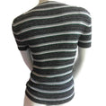 Load image into Gallery viewer, Chanel Black / Green / Gray Striped Tee Shirt