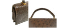 Load image into Gallery viewer, Hermès 1955 Dark Brown Ostrich Leather Satchel
