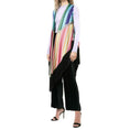 Load image into Gallery viewer, MARY KATRANTZOU Multicolor Fringed Pencil Poncho
