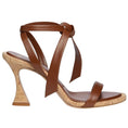 Load image into Gallery viewer, Alexandre Birman Espresso Leather Clarita Ankle Wrap Sandals
