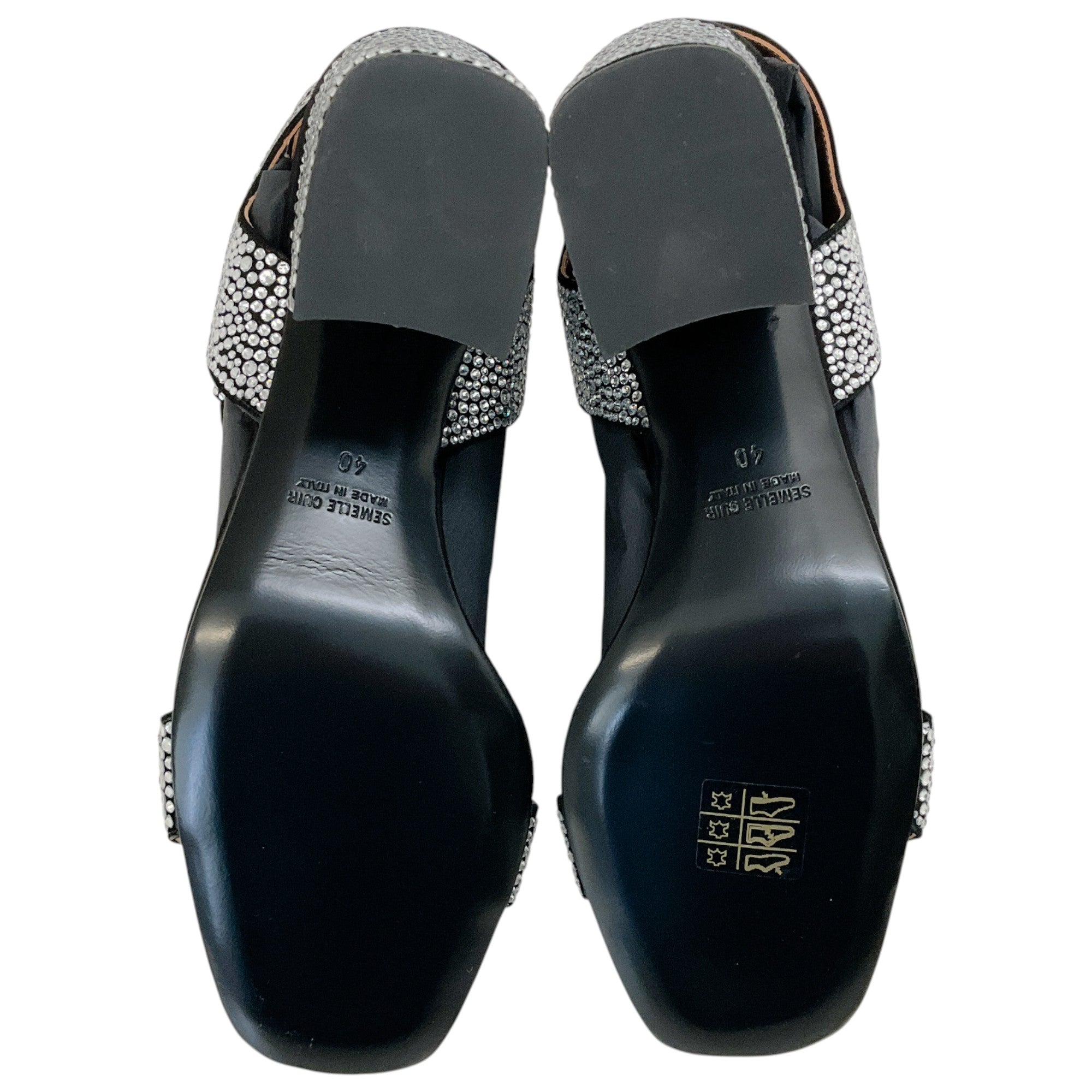 Laurence Dacade Silver Strass Sandra Sandals