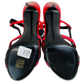 Load image into Gallery viewer, Dolce & Gabbana Red / Black Criss Cross Corset Sandals
