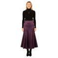 Load image into Gallery viewer, Ralph Lauren Collection Vintage Purple Silk Midi Skirt
