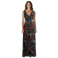 Load image into Gallery viewer, Alice + Olivia Black Multi Kora Printed Goddess Maxi Dress
