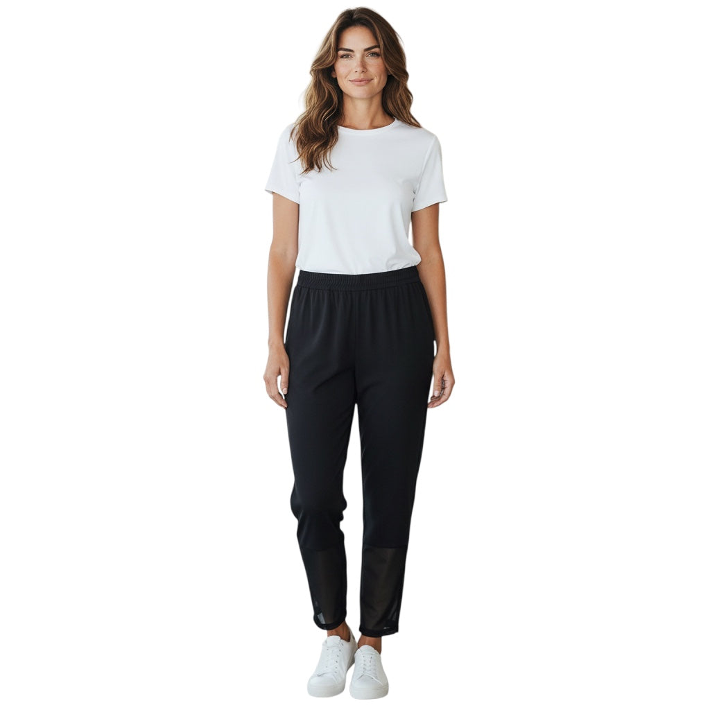 Gucci Black Relaxed Fit Elastic Waist Silk Pants