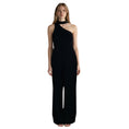 Load image into Gallery viewer, Zimmermann Black One Shoulder Neck Tie Jumpsuit
