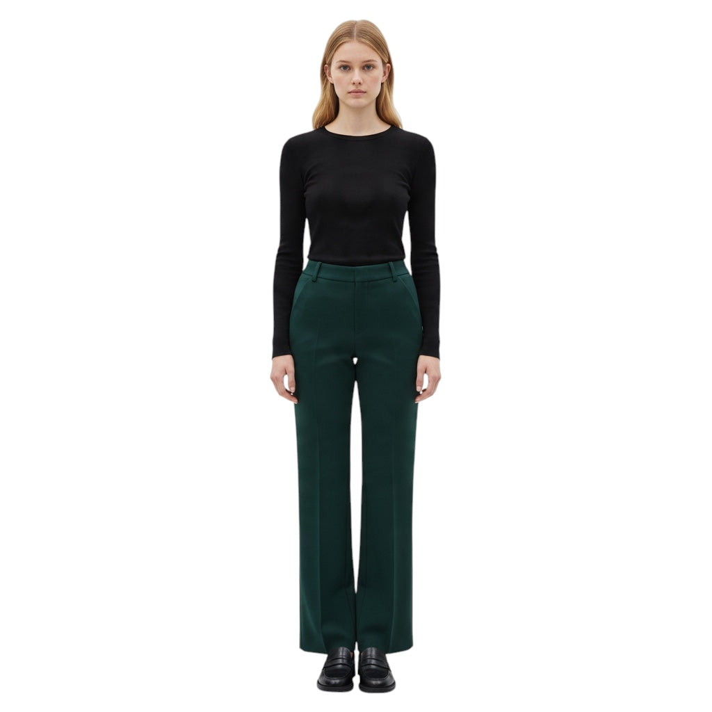 Chloe Lightless Green Wool Trouser Pants
