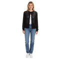 Load image into Gallery viewer, Brunello Cucinelli Black Linen Silk Paillette Cropped Cardigan
