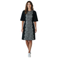 Load image into Gallery viewer, Dolce & Gabbana Charcoal Grey Lace Trimmed Short Sleeved Cashmere Dress
