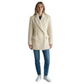 Load image into Gallery viewer, Dorothee Schumacher Cream Double Breasted Faux Fur Sherpa Coat
