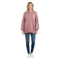Load image into Gallery viewer, Brunello Cucinelli Mauve Sequined Oversized Cashmere and Silk Knit Slouchy Sweater

