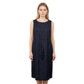 Load image into Gallery viewer, Fabiana Filippi Aubergine Sleeveless Pleated Midi Dress with Monili
