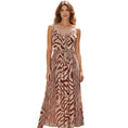 Load image into Gallery viewer, Nicholas Ivory / Brick Toledo Print Mireille Belted Pintuck Midi Dress
