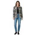 Load image into Gallery viewer, Oscar de la Renta Ivory / Black Pearl and Bead Embellished Knit Jacket with Sequins
