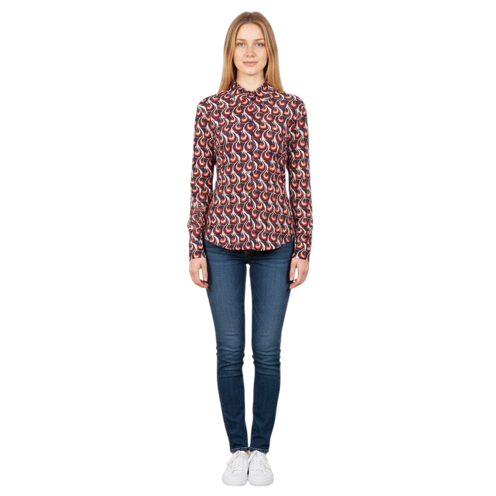 La DoubleJ Multicolor Flowy Jersey Melty Fitted Shirt