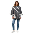 Load image into Gallery viewer, 3.1 Phillip Lim Black / Ivory Cape Style Knit Pullover Sweater
