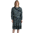 Load image into Gallery viewer, Marc Jacobs Navy Blue Multi Stone Embellished Floral Cotton Dress with Belt
