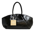 Load image into Gallery viewer, Malej Black Textured Patent Leather Ashiya Handbag
