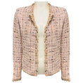 Load image into Gallery viewer, Iro Blush Pink Multi Shavadispe Tweed Jacket with Open Front
