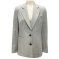 Load image into Gallery viewer, Peserico Grey Lurex Wool Flannel Blazer
