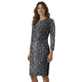 Load image into Gallery viewer, Narciso Rodriguez Black / White Fitted Stretch Knit Dress
