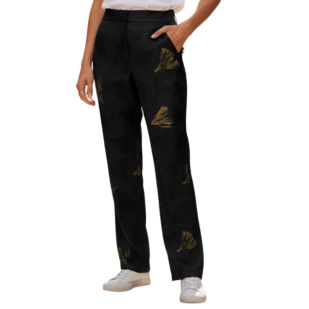 Lafayette 148 New York Black / Gold Barrow Pant